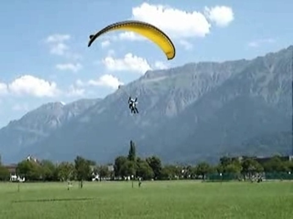 landing in interlaken, switzerland