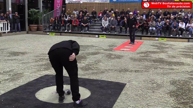 Exhibition de tir de précision au Puy Pétanque 2019 : Le second quart de finale