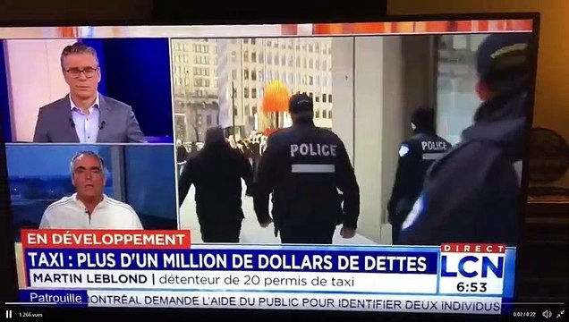 Tentative de suicide en direct d'un chauffeur de taxi a LCN suite au projet de loi sur l'industrie du Taxi par le gouvernement de Francois Legault (CAQ) Coalition avenir Québec