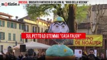 Brescia:  bruciato fantoccio di Salvini al “rogo della vecchia” | Notizie.it