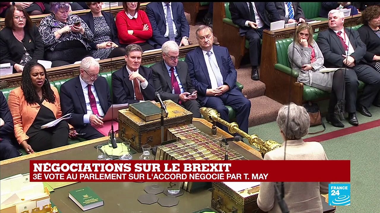 REPLAY - Discours de Theresa May devant le Parlement, avant le troisième vote sur l'accord du Brexit
