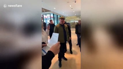 Democratic Football Lads Alliance enter Guardian's London HQ