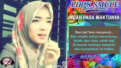 Indah Pada Waktunya Karaoke -GSB Fatin Duet Bersama Artis Smule