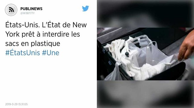 États-Unis. L'État de New York prêt à interdire les sacs en plastique.
