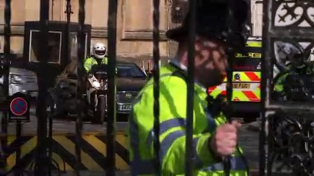 May leaves Parliament after Brexit vote defeat