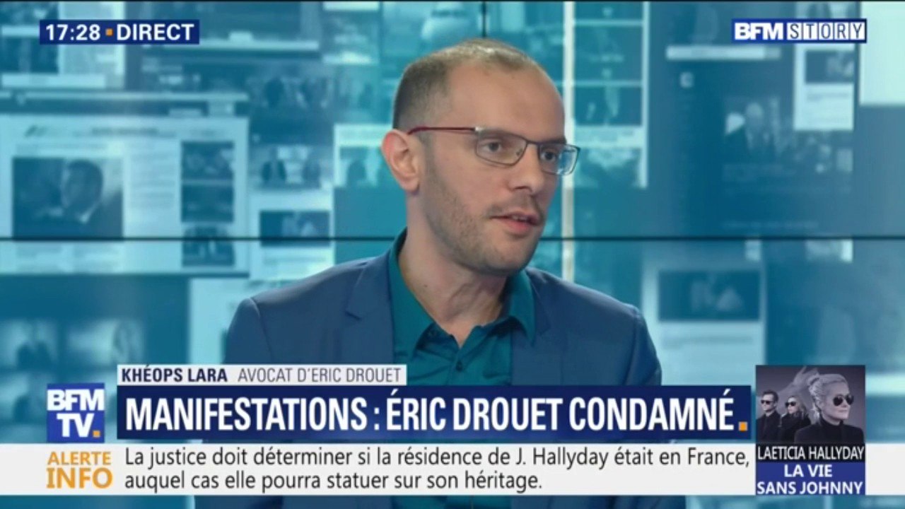 L'avocat d'Éric Drouet dénonce une décision "par essence de nature politique" après la condamnation de son client pour manifestations non déclarées
