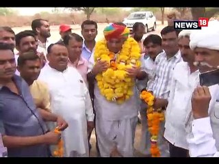 कांग्रेस प्रत्याशी मानवेंद्र सिंह के समर्थकों का जसोल में लगा जमावड़ा