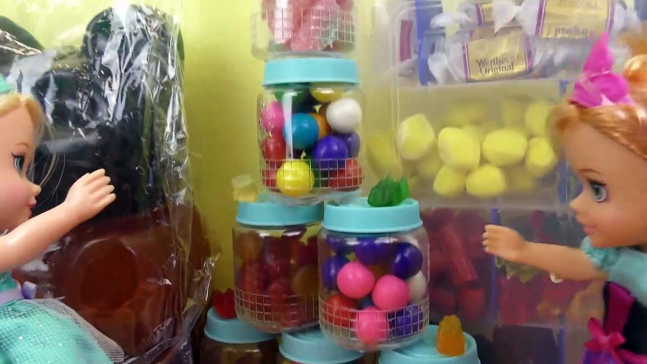 GÉANT Gummy bear ! Magasin de bonbons - Elsa & Anna les tout - petits- Barbie reçu un Cadeau de Jeu de