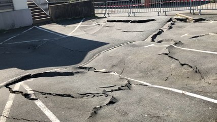 Tiffauges. Affaissement spectaculaire d’un parking