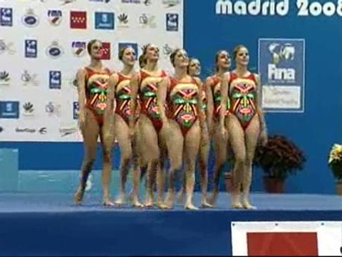 El equipo español de sincronizada gana con su traje de luces