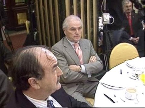 Calderón y Florentino, juntos pero sin saludarse