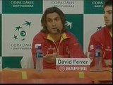 Los tenistas españoles preparan la final de la Davis