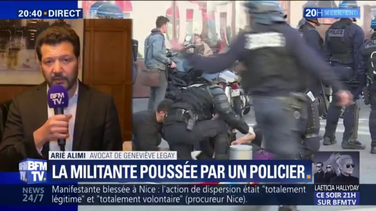 Nice: l'avocat de Geneviève Legay affirme que sa cliente "est soulagée que le mensonge des autorités" prenne fin