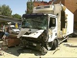 Un toxicómano roba un camión y causa siete heridos