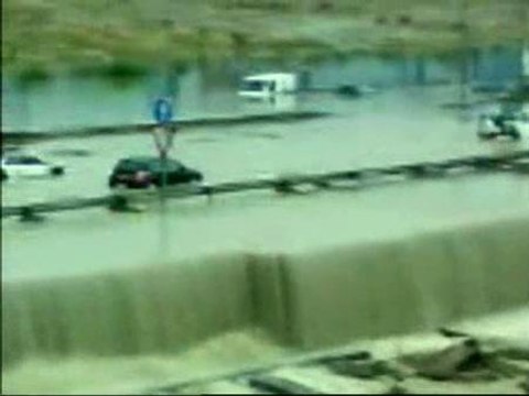 La tormenta convirtió Coslada en un gran río