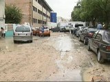 Las lluvias torrenciales hacen estragos en la localidad madrileña de Coslada