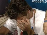 El tenista argentino del Potro se marcha llorando tras caer ante Murray en el US Open