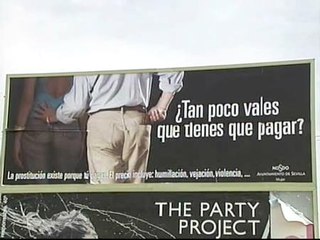 Publicidad contra la prostitución en Sevilla