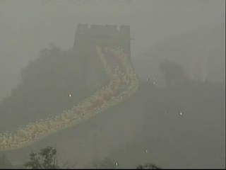 La antorcha olímpica visita la Gran Muralla