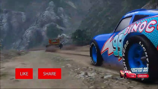 CARS DINOCO HOT WHEELS DIRT RACE (Cars Dinoco Lightning Mcqueen)