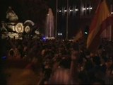 Explosión de felicidad en las calles tras la victoria de España