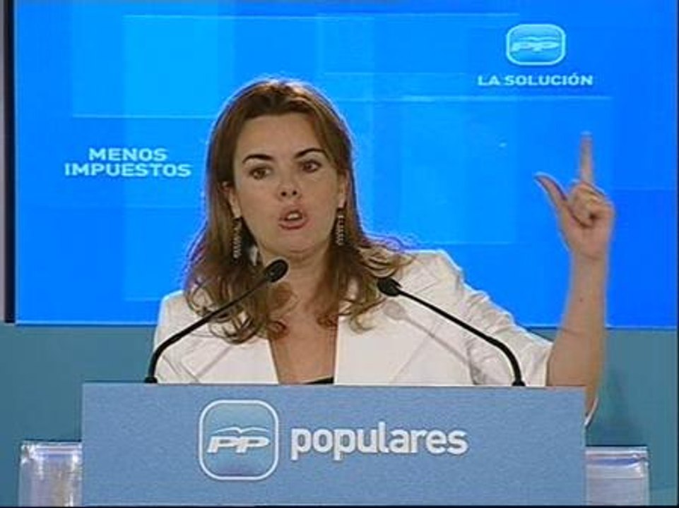 Sáenz de Santamaría predice que Zapatero no agotará la legislatura