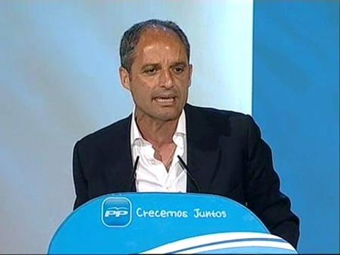 Camps asegura que Rajoy que sale del congreso mas feliz e ilusionado para hacer frente a Zapatero