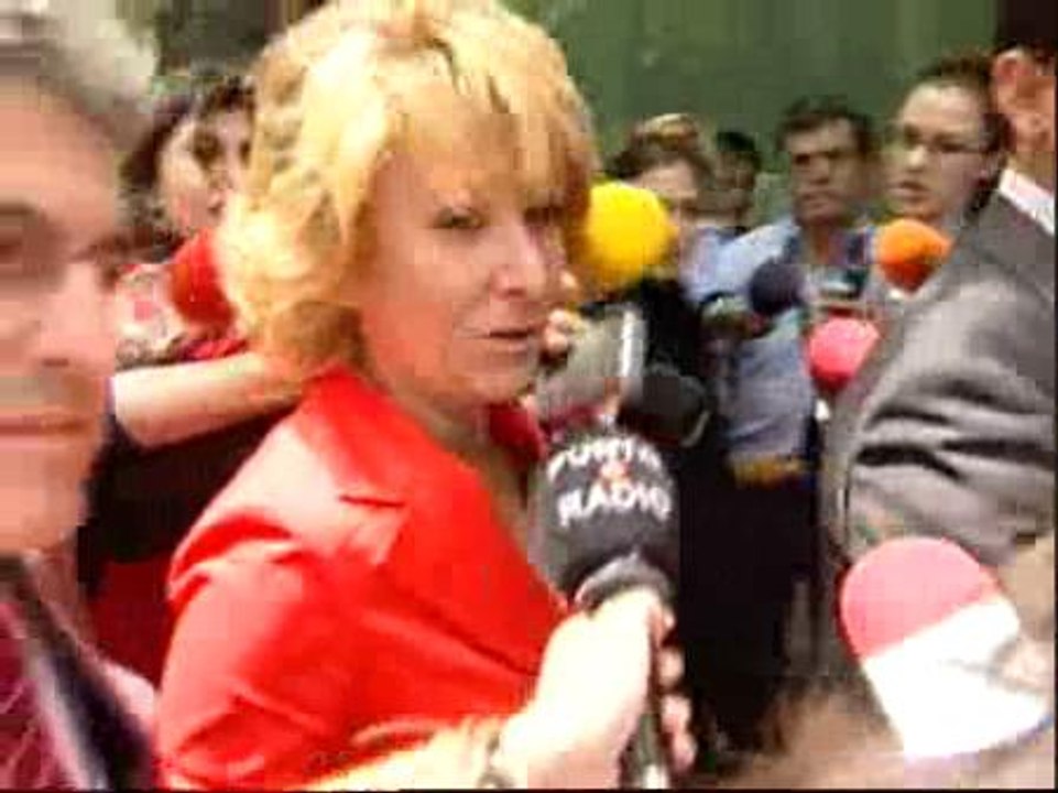 Aguirre abandona el Comité Ejecutivo Nacional del PP antes de que concluya