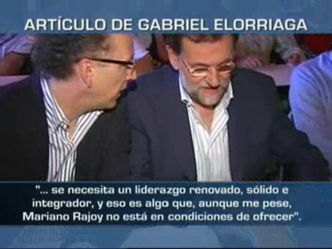 Elorriaga duda que Rajoy sea el líder que necesita el PP