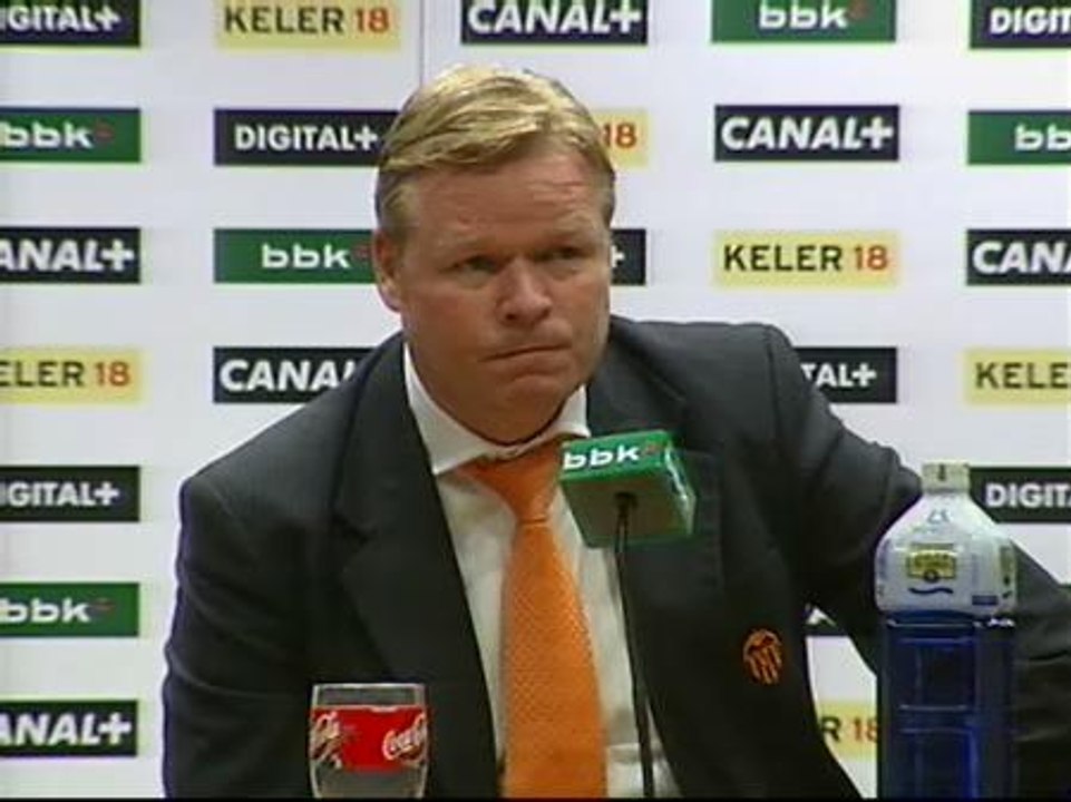 Koeman: "No está en mis manos seguir en el Valencia"