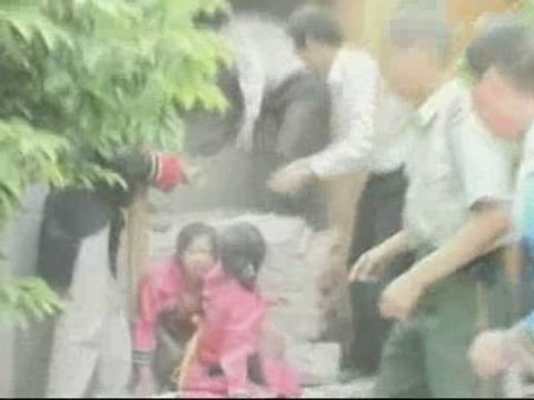 Los segundos posteriores al terremoto de China