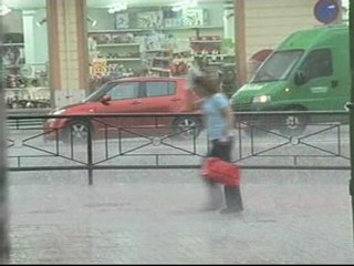 Espectacular granizada en Burgos