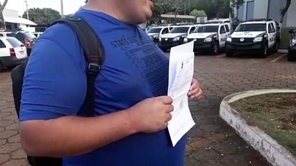 Após ser vítima de roubo, homem espera que providência seja tomada