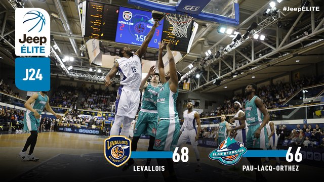 Jeep® ÉLITE : Levallois vs Pau-Lacq-Orthez (J24)