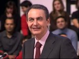Zapatero dice que su objetivo en el debate no es 
