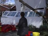 Un tornado arrasa un camping de A Coruña