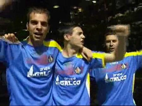 Ambiente festivo en Getafe horas antes de la final de la Copa del Rey