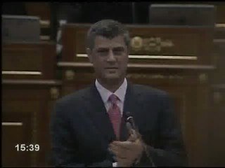 Así declaró la independencia Thaci