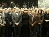 Centenares de personas en el homenaje a Isaías Carrasco