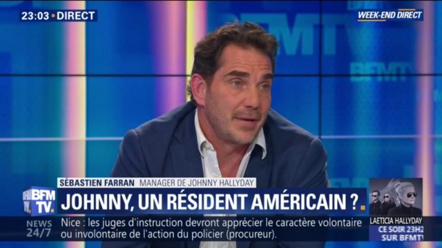 Le manager de Johnny Hallyday Sébastien Farran estime qu' il a décidé d'être Américain il y a plus de dix ans