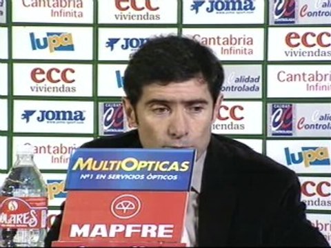 Marcelino expresa su alegrí­a por la permanencia matemática del Racing