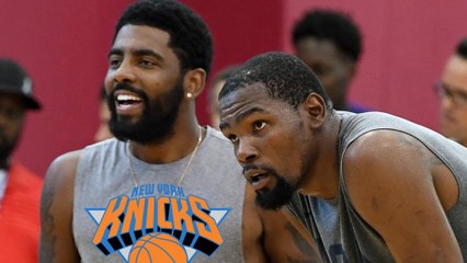 Tải video: Kevin Durant & Kyrie Irving Talking EVERYDAY As NBA Insiders Are CONVINCED KD is Heading To Knicks