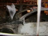Varios jóvenes queman nueve coches en un concesionario en Anoeta