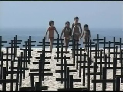 Un cementerio de policías en la playa de Copacabana