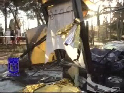 Una mujer es atropellada en Madrid mientras esperaba el autobús