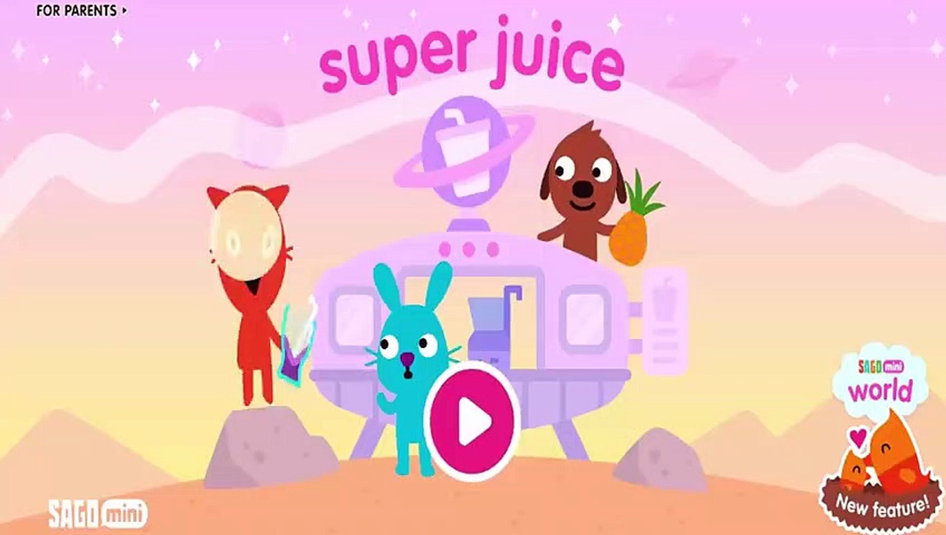 Sago Mini World Sago Mini Super Juice Baby Learn To Make Yummy Juice And Learn Colors Sago Pet Dailymotion Video