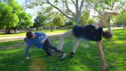 You're Doing It Wrong! Part 1 - A short stunt fight - Chris Silcox vs. Joseph V. Oreste