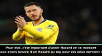 Chelsea - Sarri toujours aussi incertain quant à l'avenir d'Eden Hazard