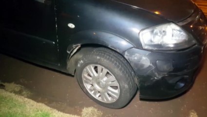 Colisão com três carros é registrada na Rua Nereu Ramos