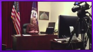 See how Sen. Kyrsten Sinema recorded her first video message. She was inexperienced but could do it